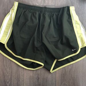 Olive green Nike Tempo Shorts